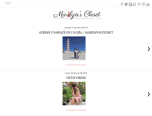 Tablet Screenshot of marilynsclosetblog.com